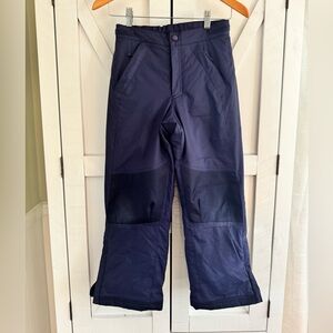 LL BEAN YOUTH SKI PANTS SNOW PANTS. EUC. Size 8 (Medium). Unisex. Navy Blue.